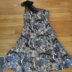 Anthropologie Plenty Frock by Tracy Reese - VGUC - Size 4-One shoulder-Cocktail